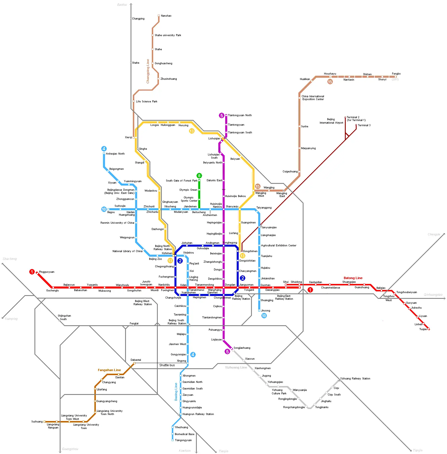 Beijing Metro Map