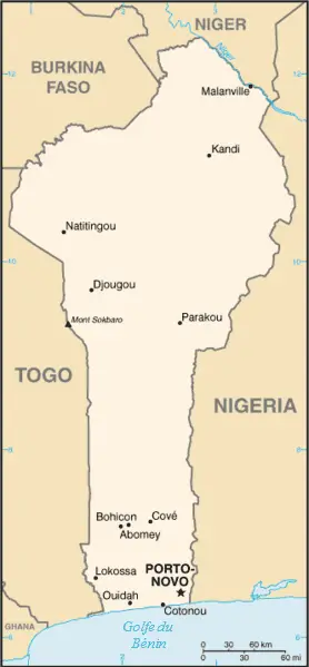 Benin Carte