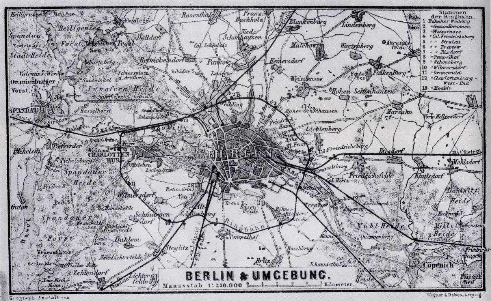 Berlin Map 1885