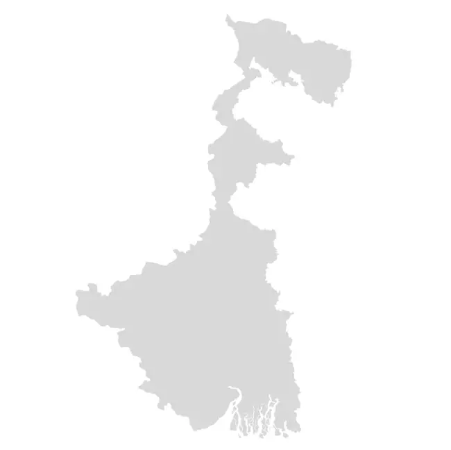 Blank Map of West Bengal