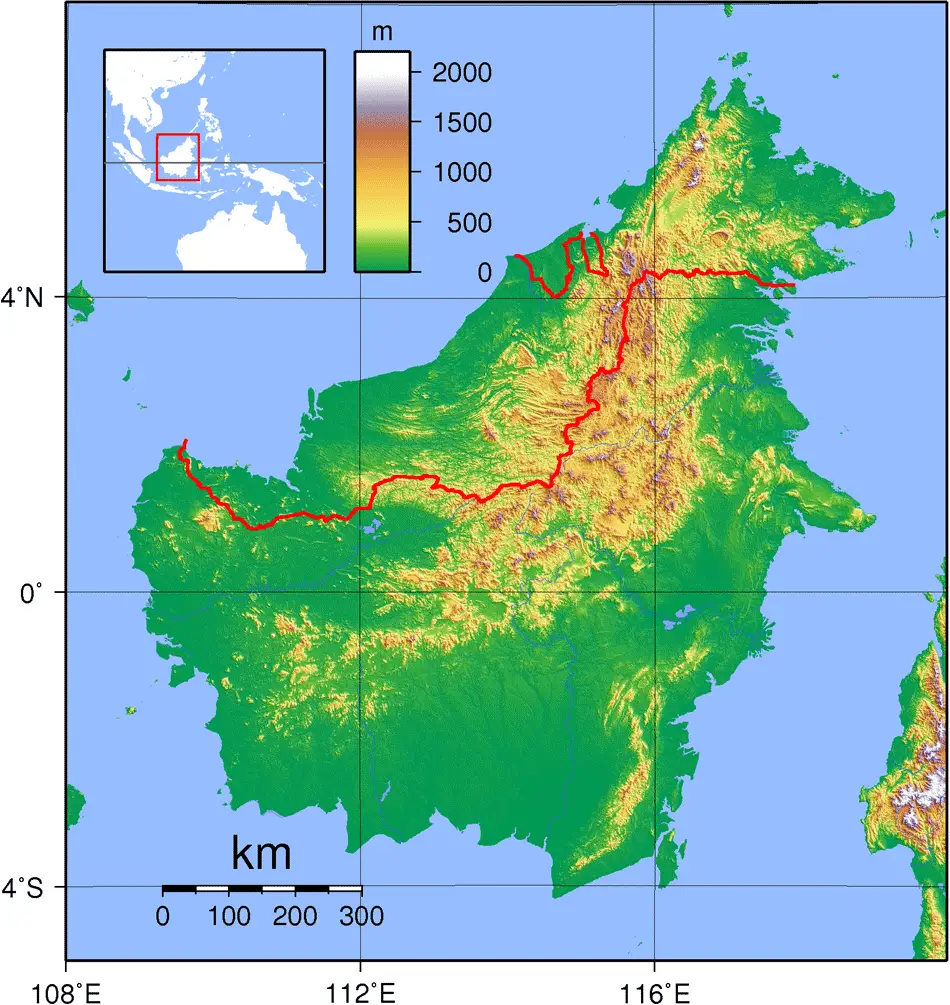 Borneo Topography 1