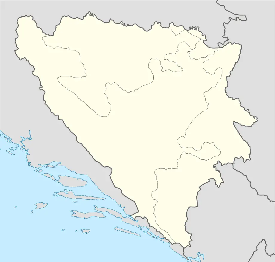 Bosnia And Herzegovina Location Map