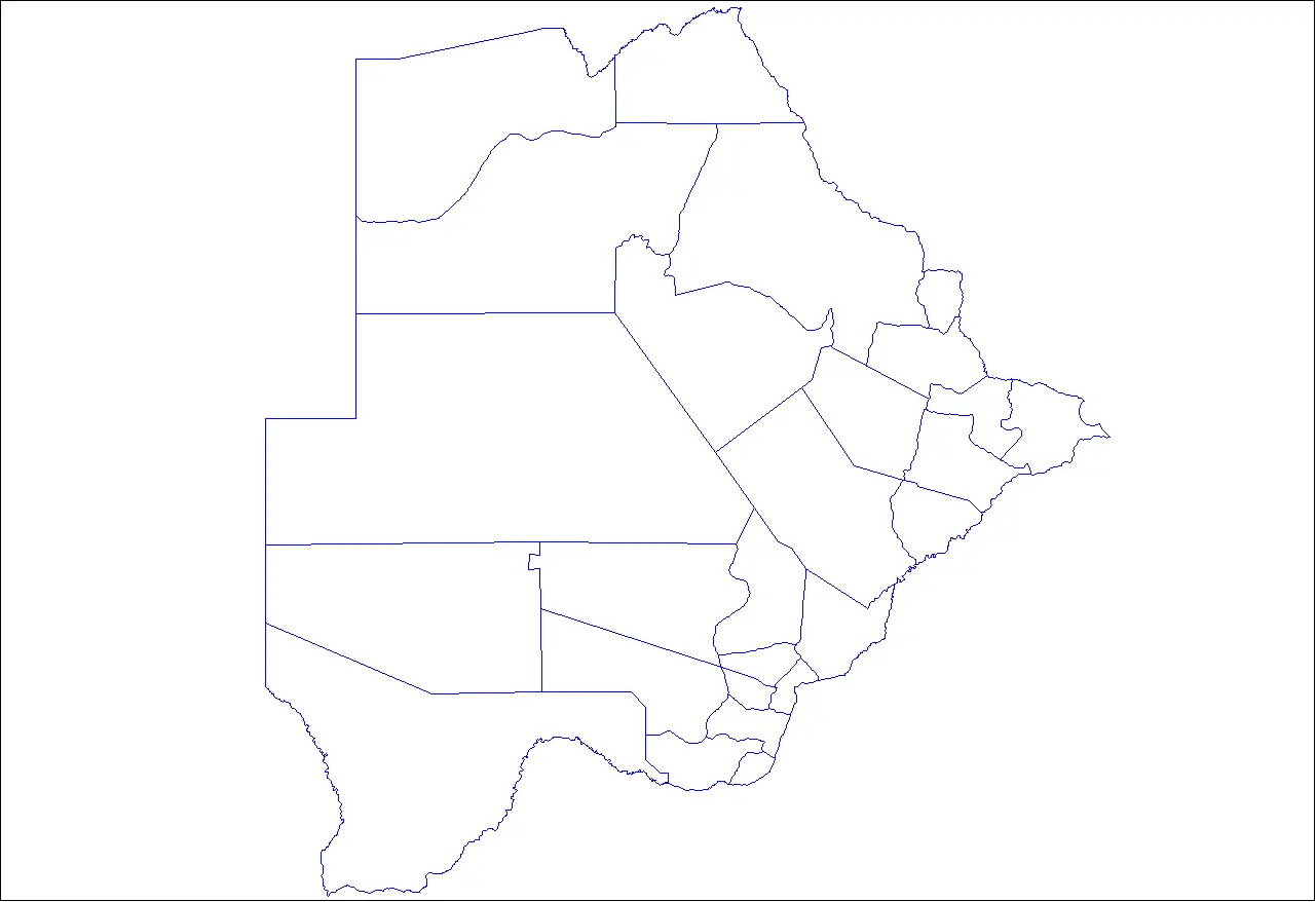 Botswana Sub Districts