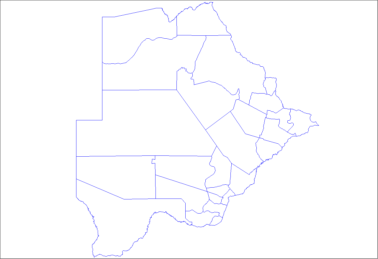 Botswana Sub Districts