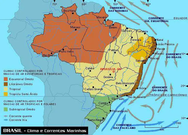 Brazil Climate Map