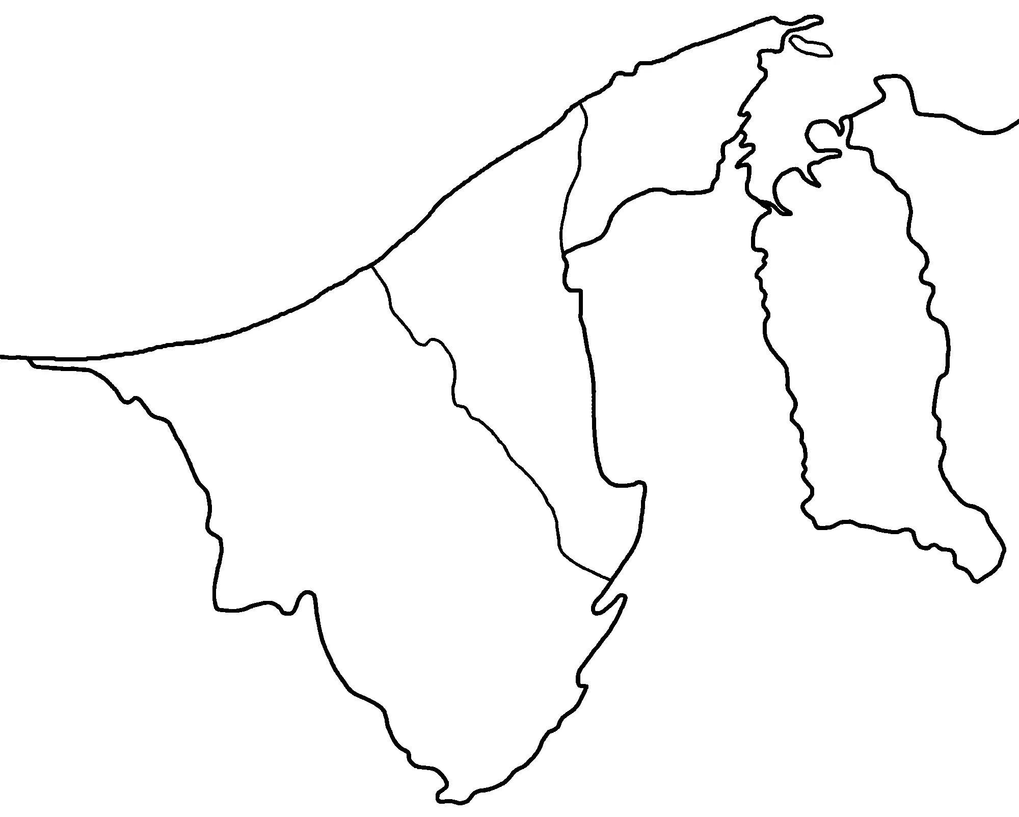 Brunei Districts Blank