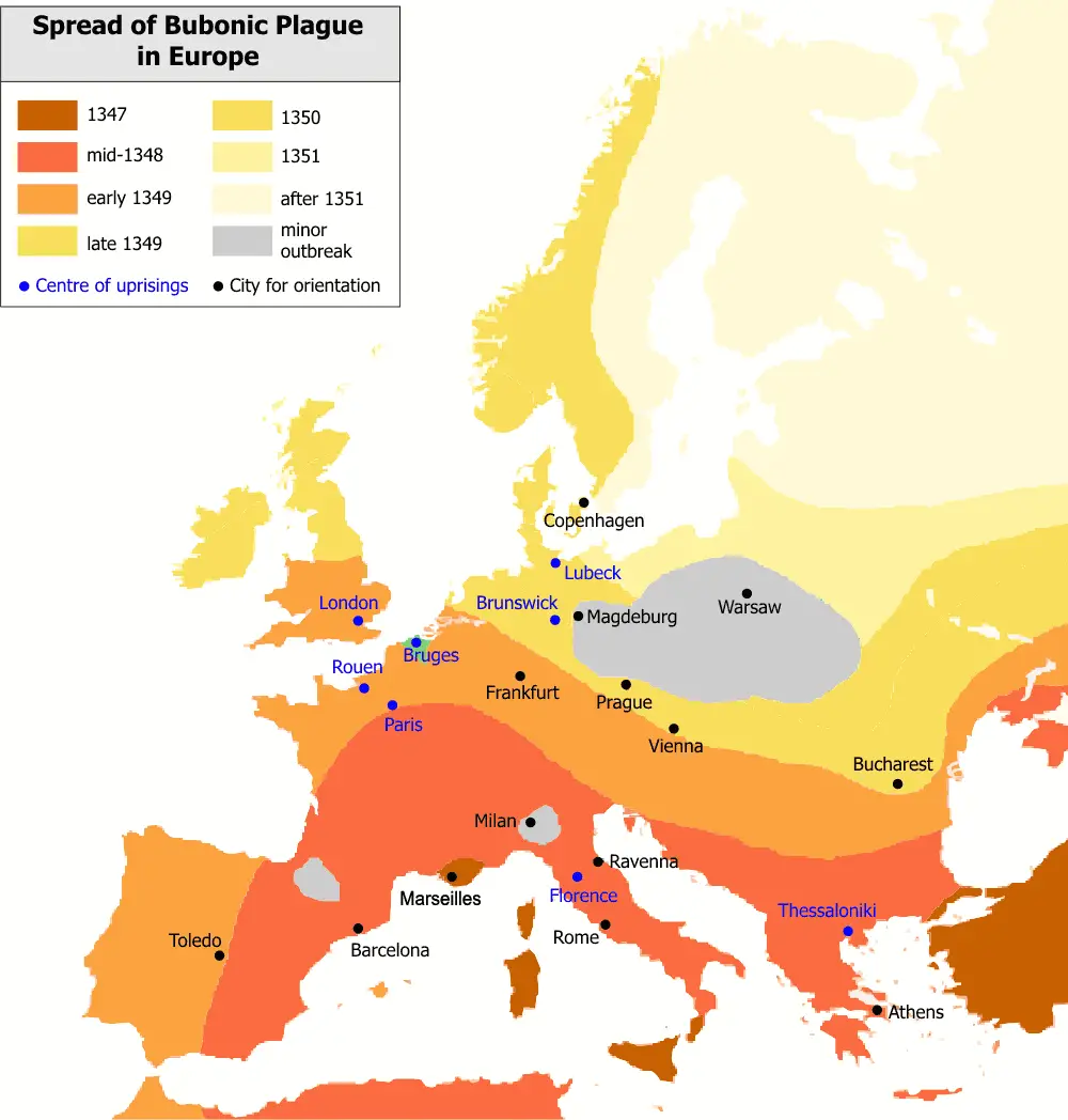 Bubonic Plague Map 2