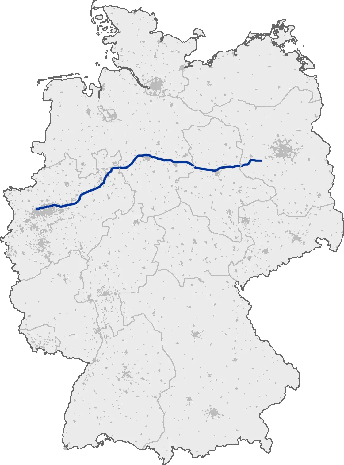 Bundesautobahn 2 Map
