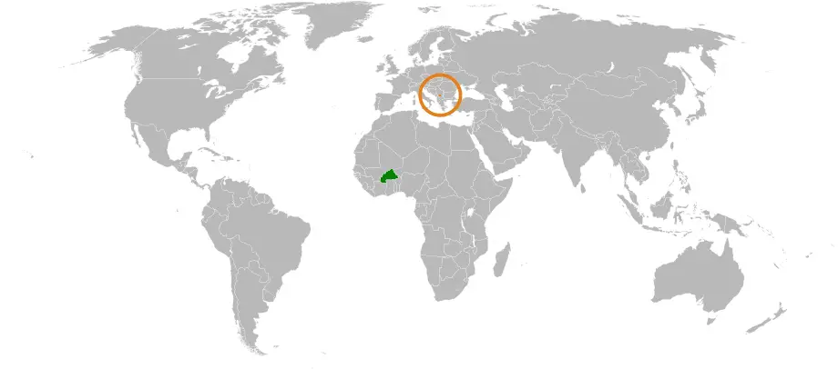 Burkina Faso Kosovo Locator