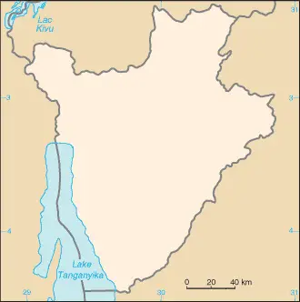 Burundi Map Blank