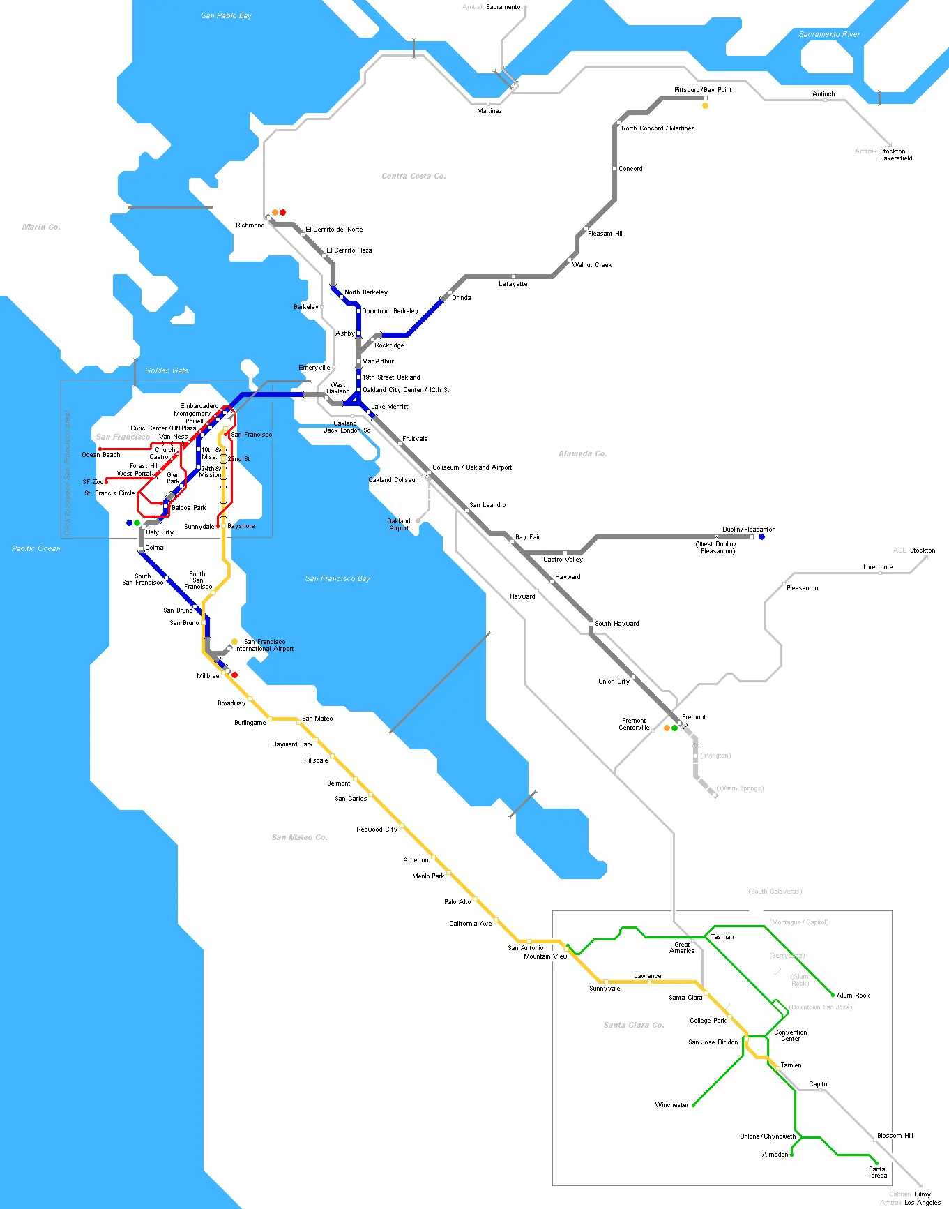 Buy Area Metro Map