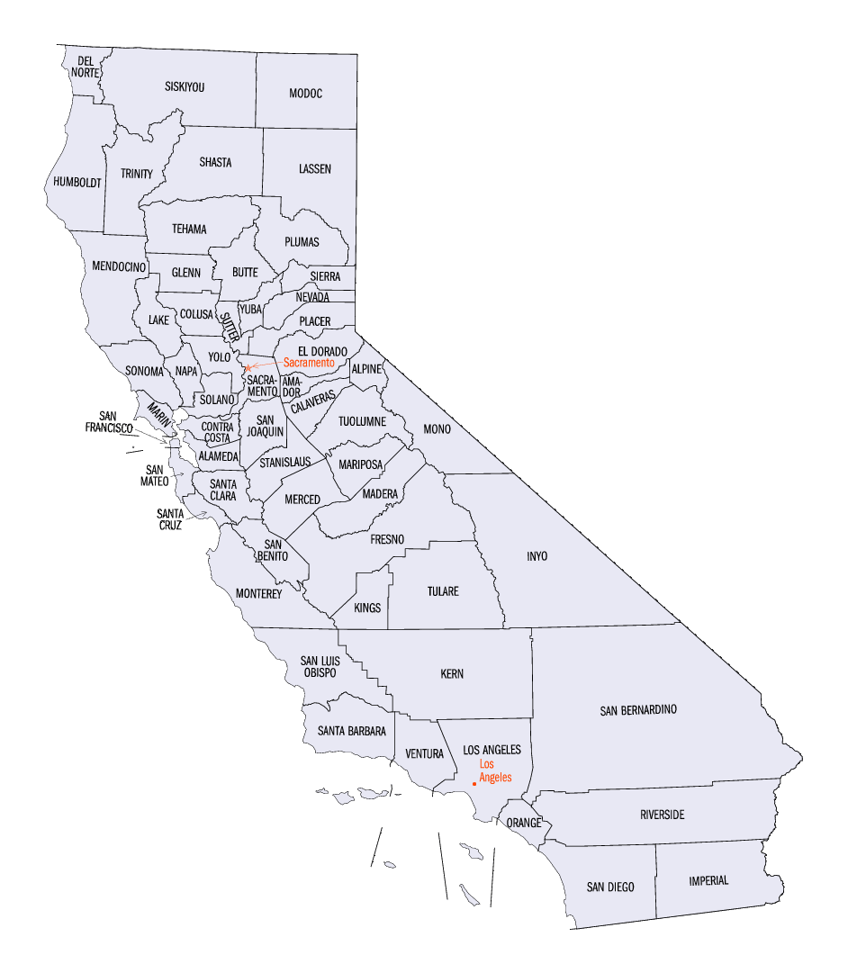 California Counties Map1