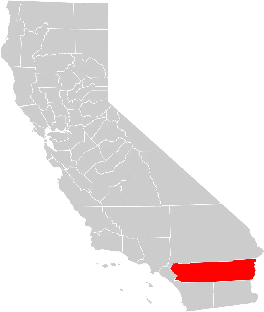 California County Map (riverside County Highlighted)