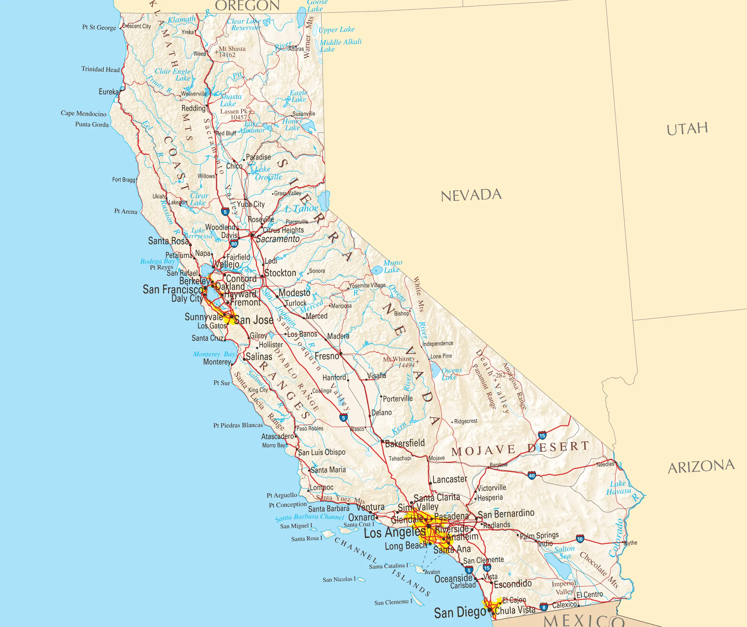 California Reference Map