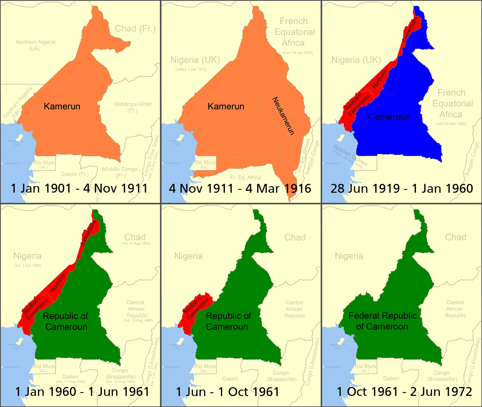 Cameroon Boundary Changes