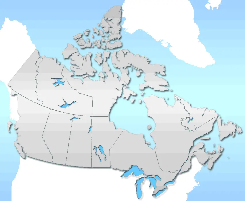 Canada Provinces Layout