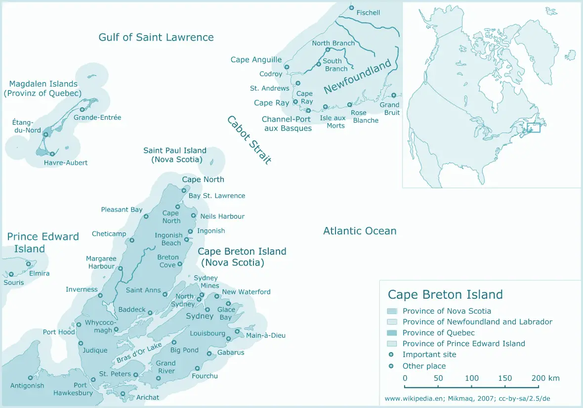 Cape Breton Island Map