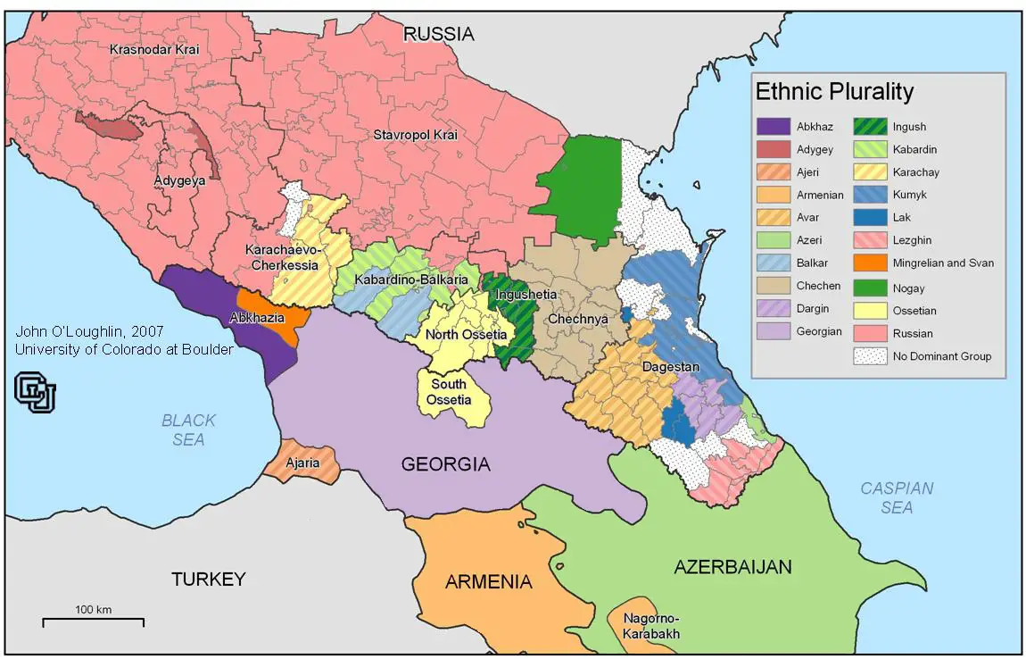 Caucasus Ethnic Map