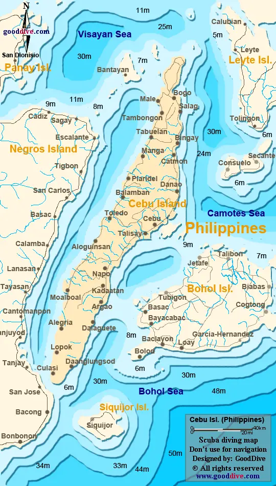 Cebu Island Map