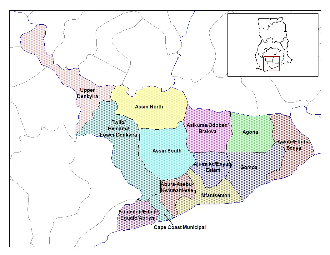 Central Ghana Districts