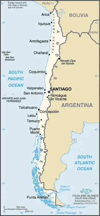 Chile Cia Wfb Map