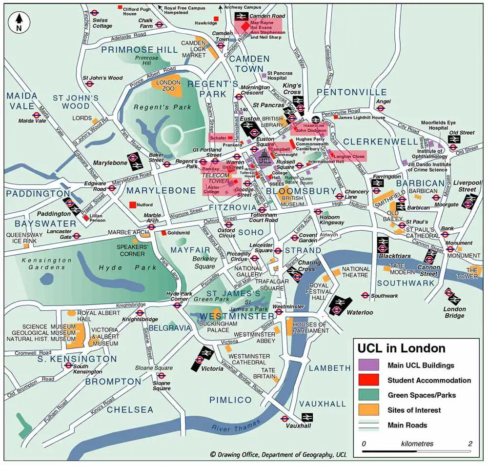City Center Map of London