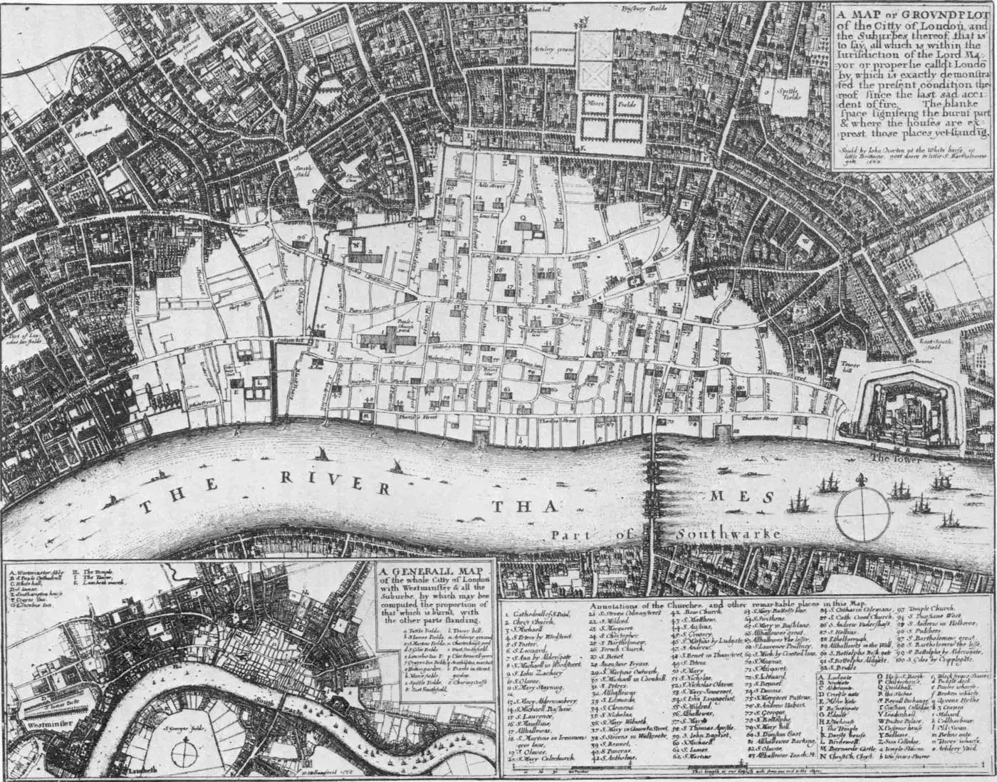 City Historical Map of London