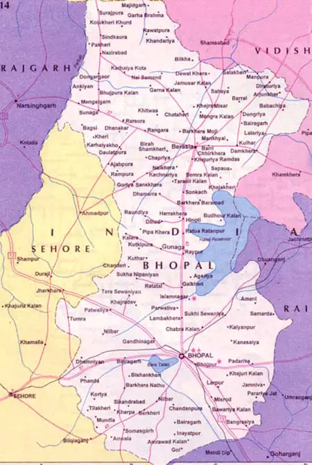 City Map Bhopal