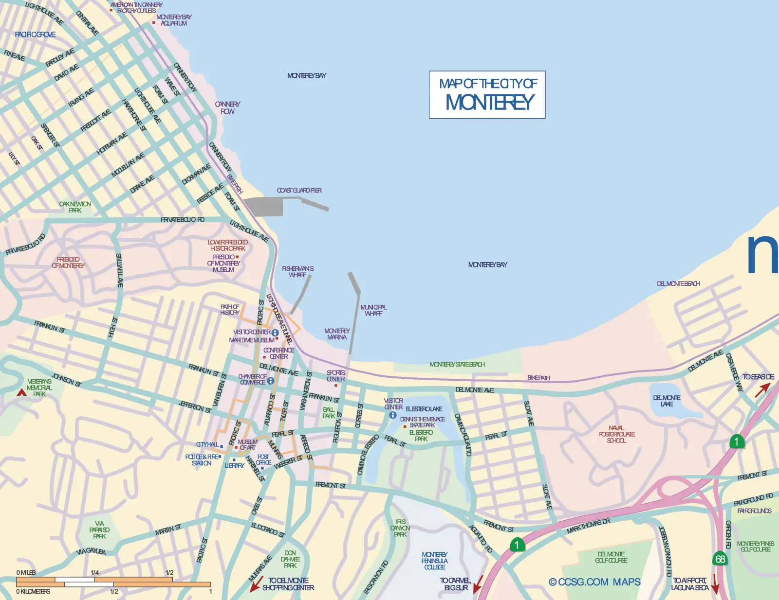 City Map Monterey