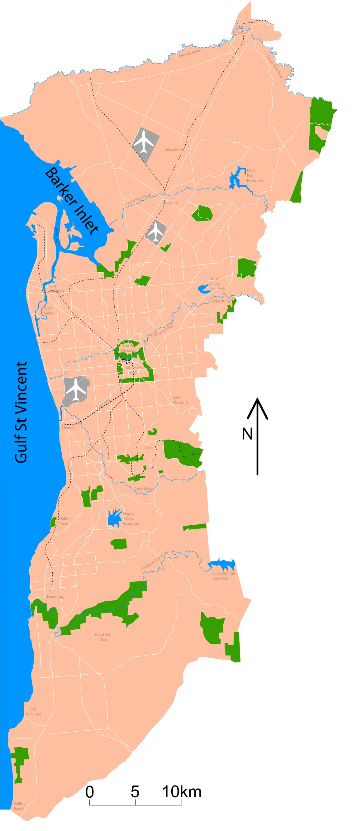 City Map of Adelaide