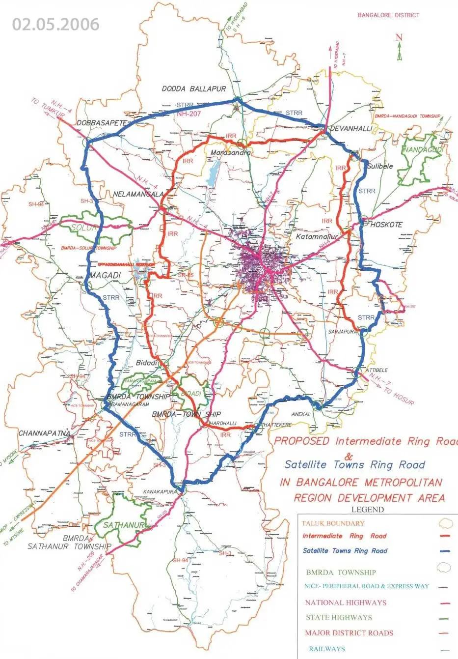 City Map of Bangalore