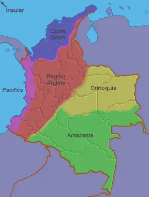 Colombia (regiones Naturales)