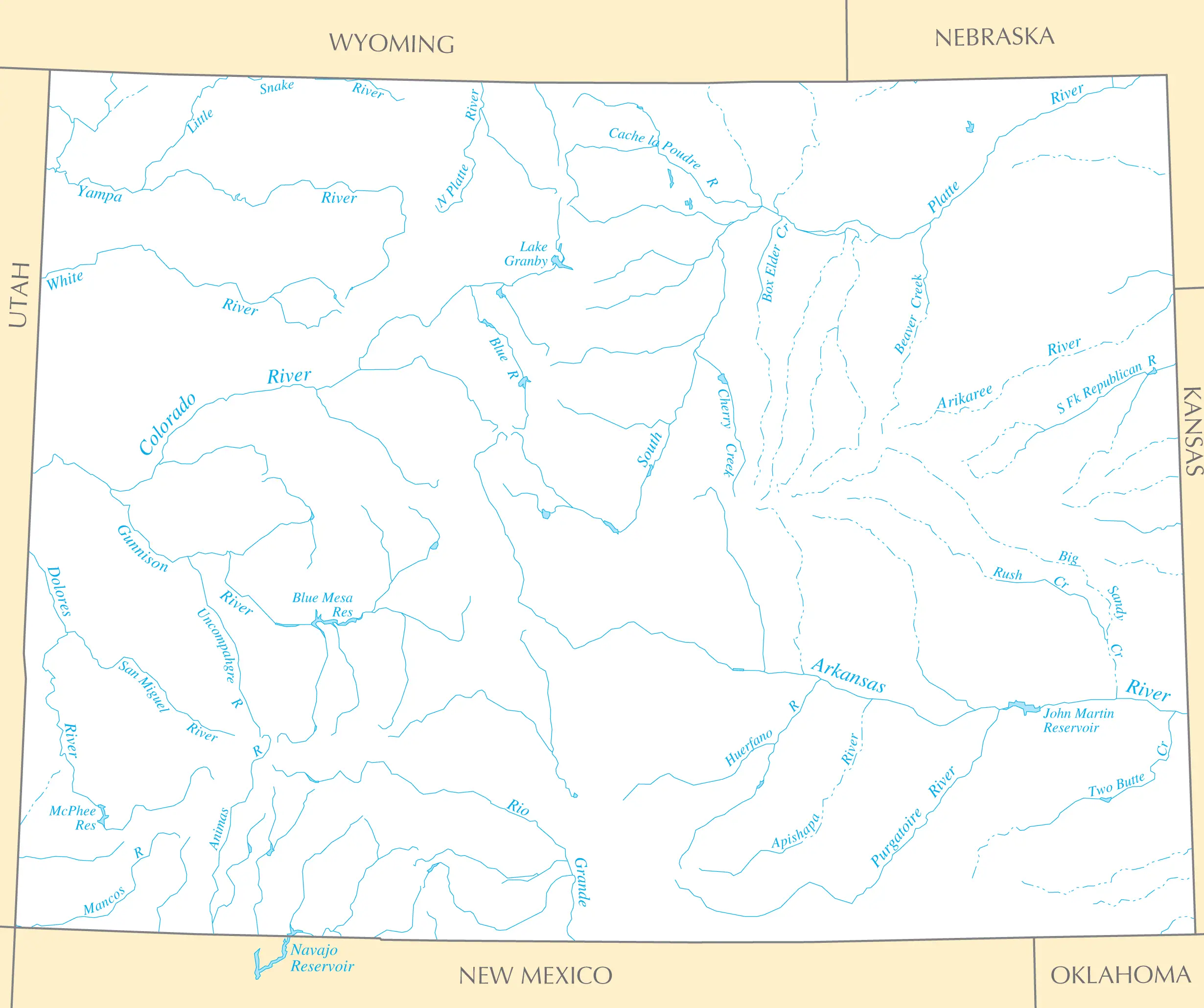 Colorado Rivers And Lakes