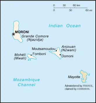 Comoros Cia Wfb Map