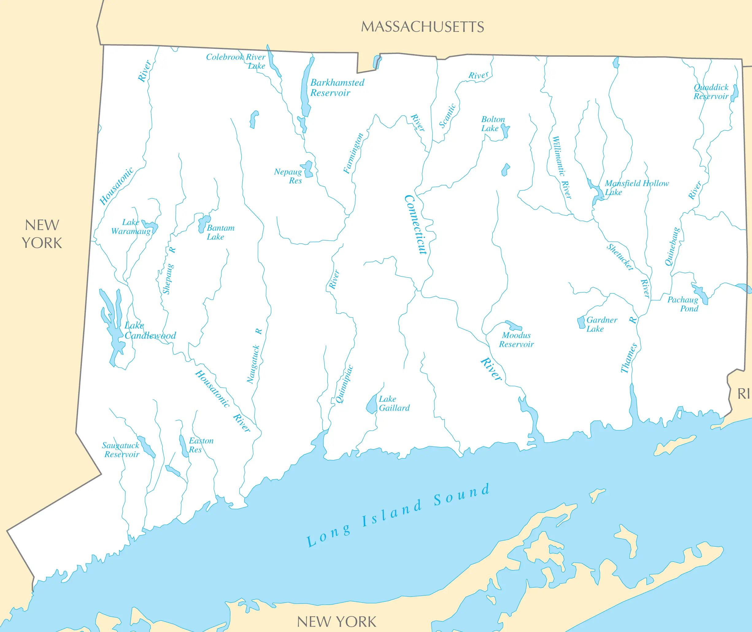 Connecticut Rivers And Lakes