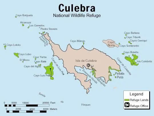 Culebra National Wildlife Refuge Map