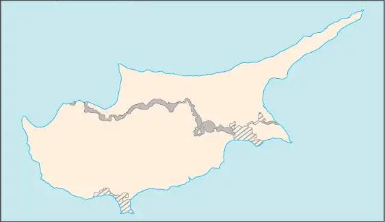 Cyprus Blank Map