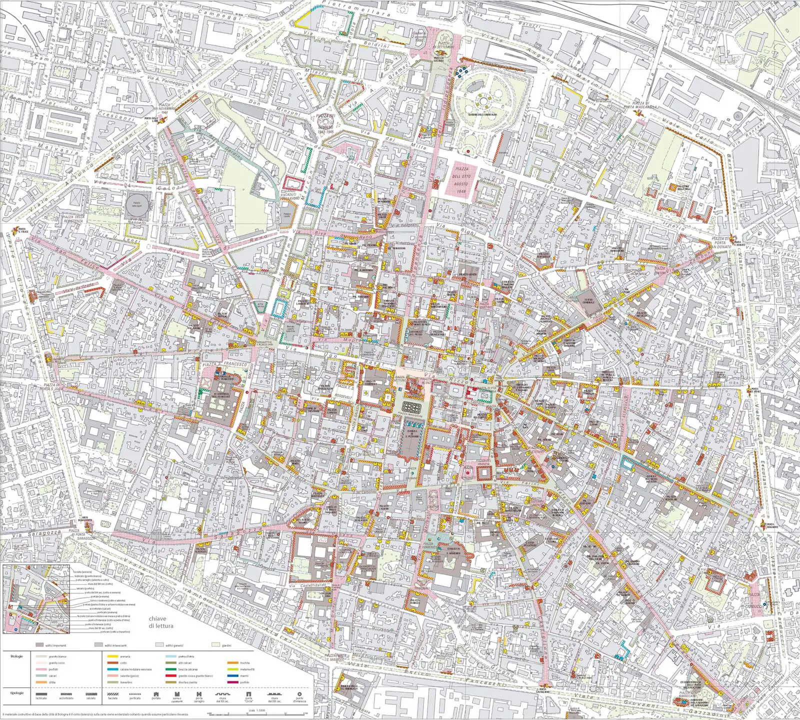 Detailed City Map Bologna