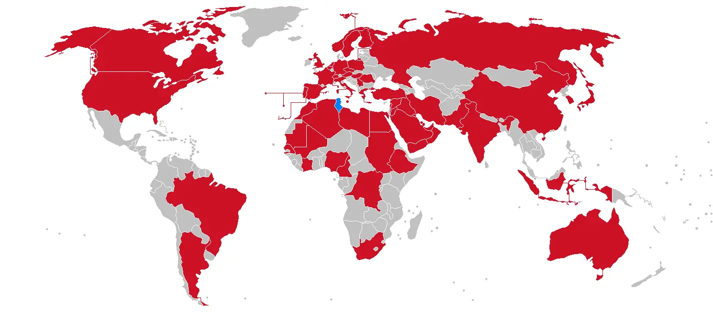Diplomatic Missions of Tunisia