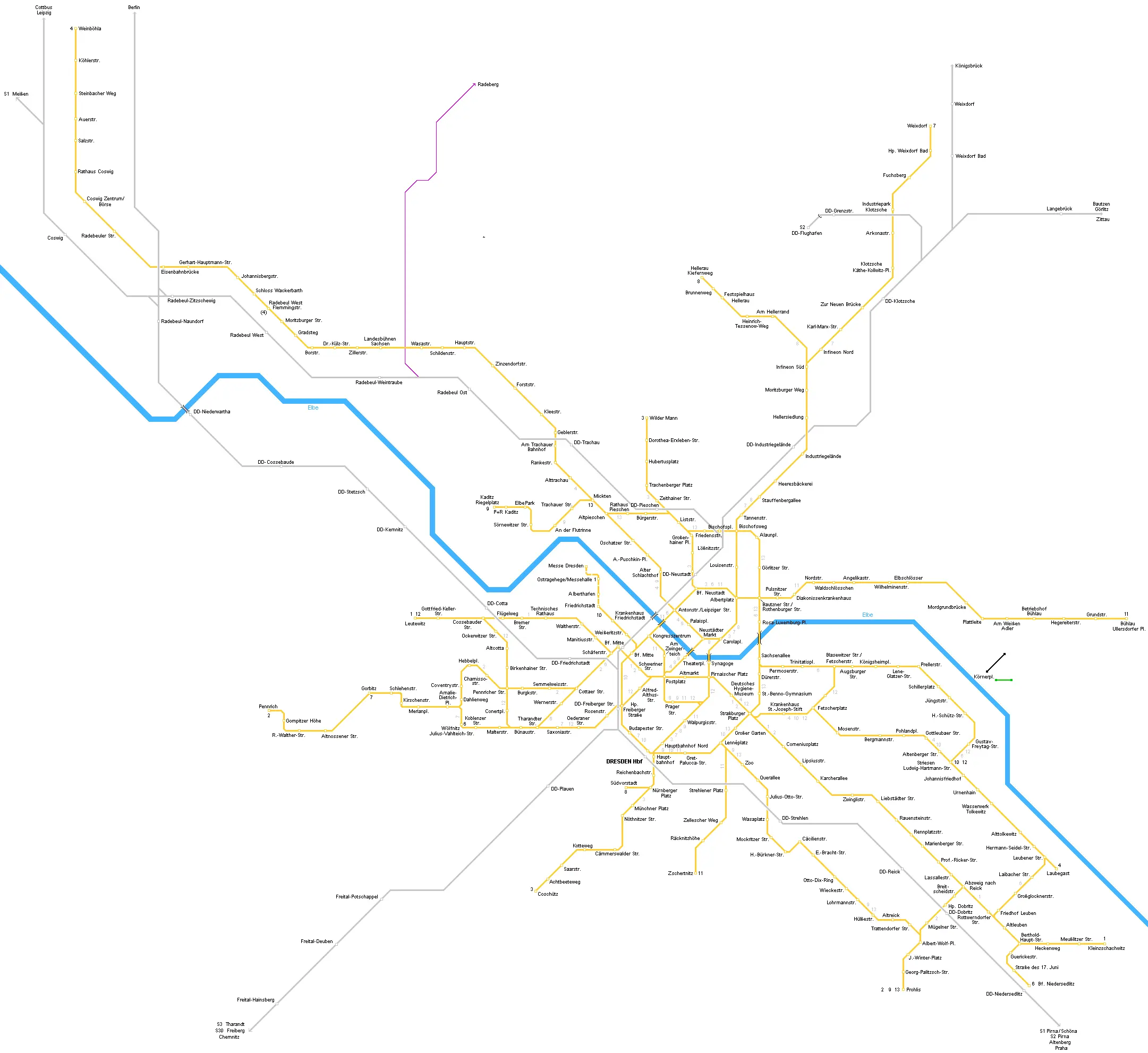 Dresden Metro Map