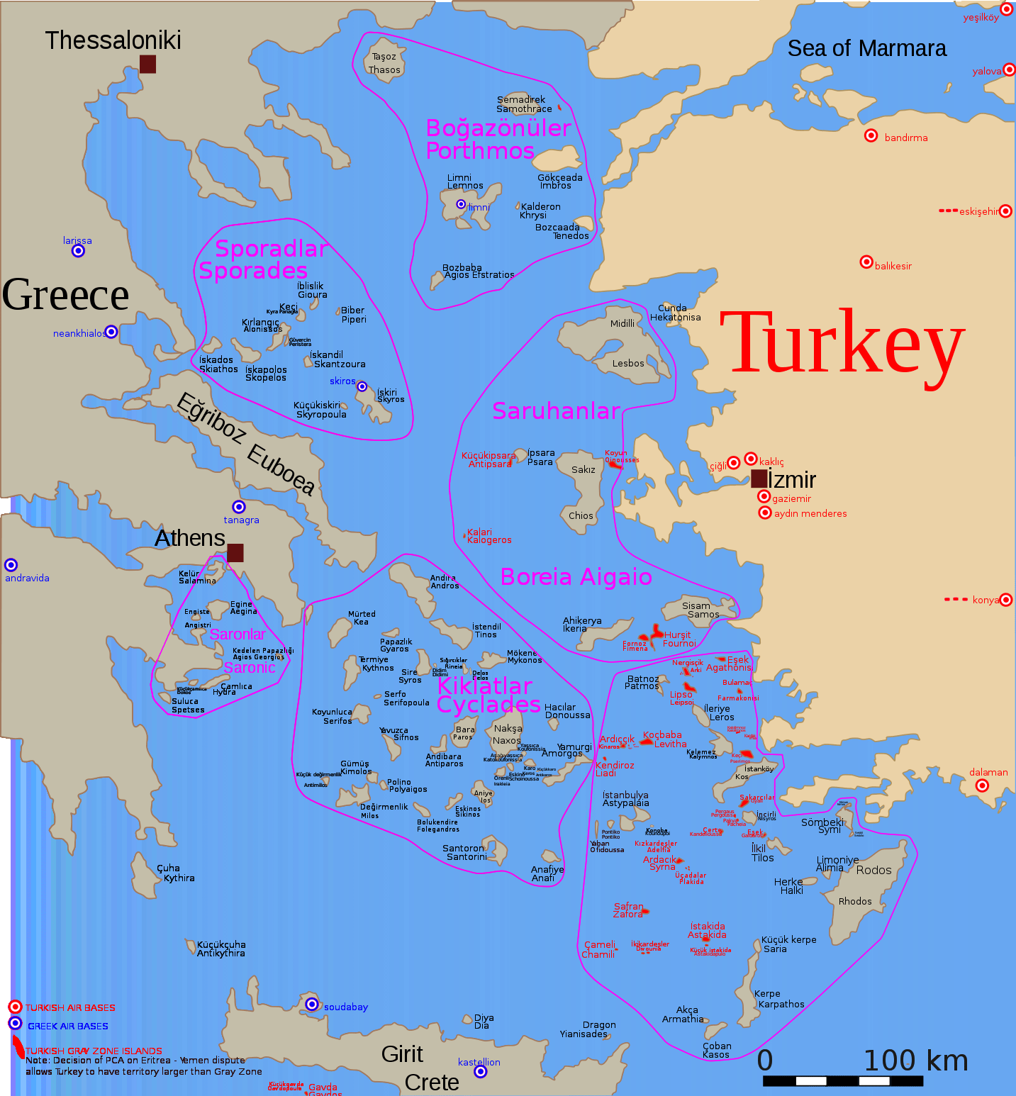 Egean Islands Map
