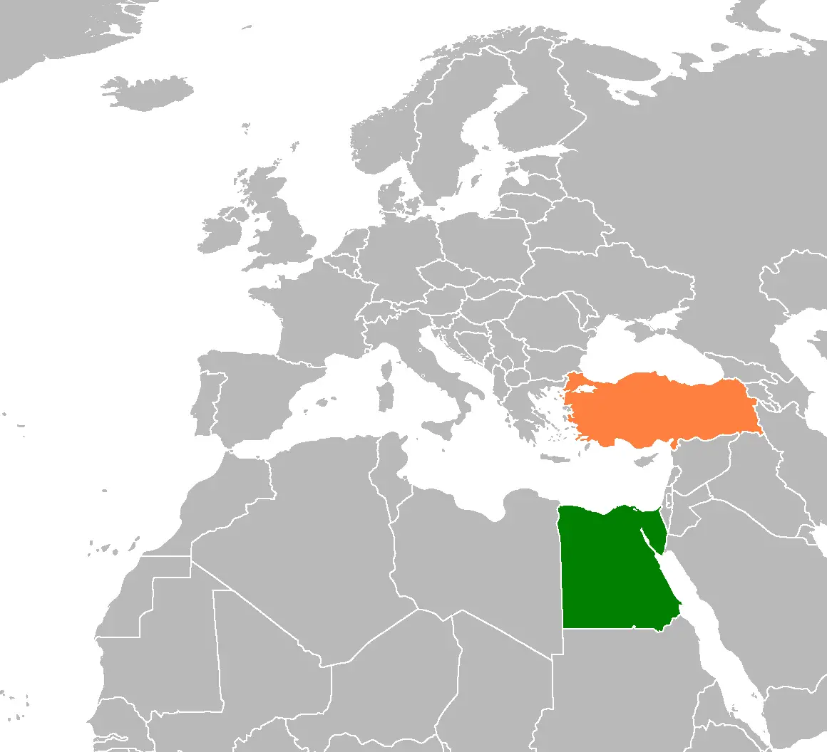 Egypt Turkey Locator 1