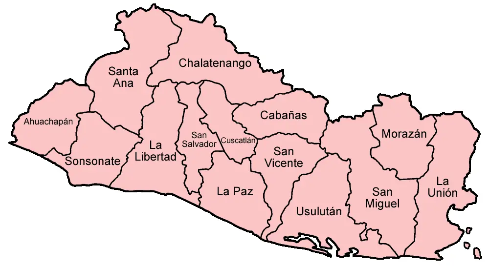 El Salvador Departments Named