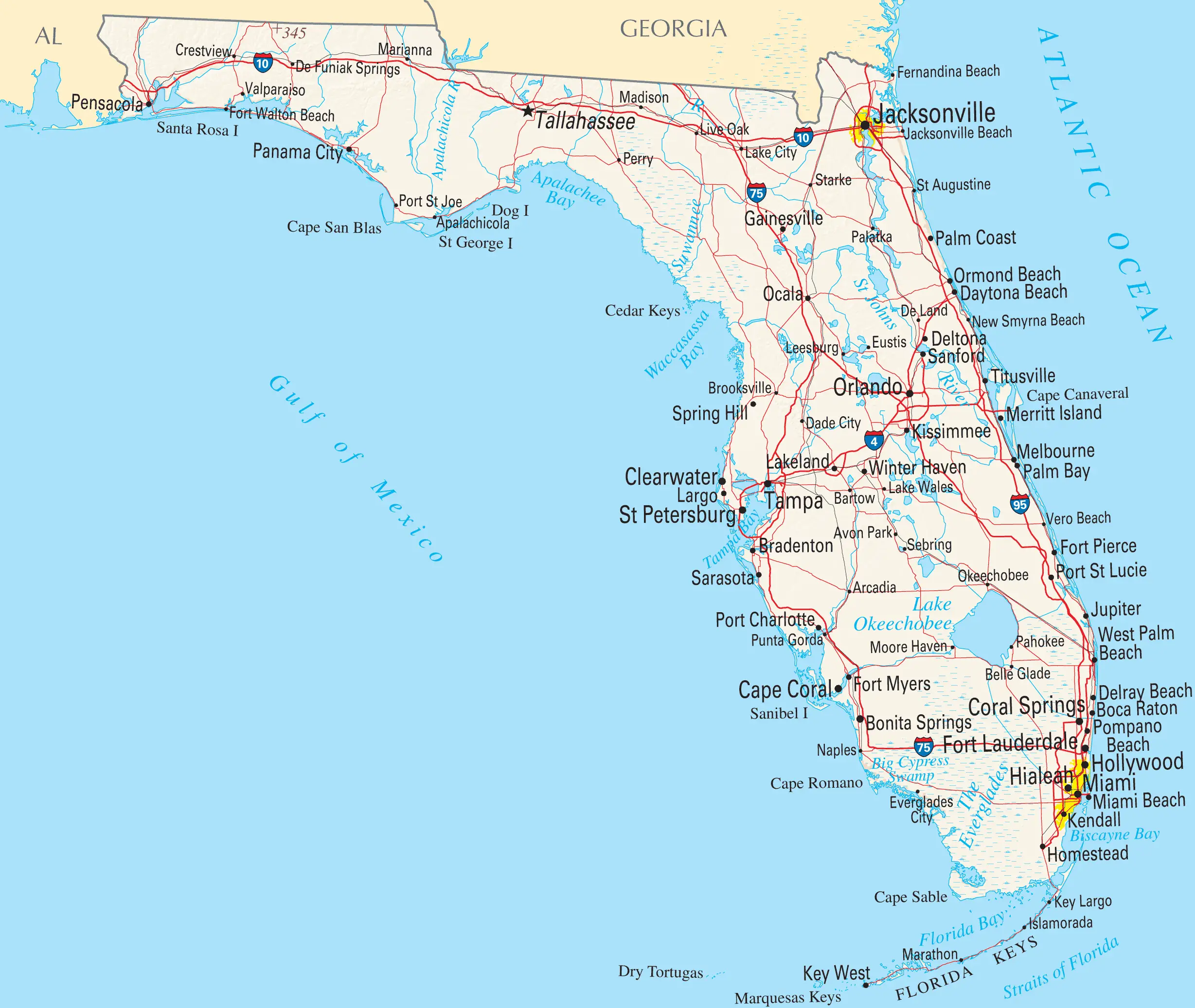 Florida Reference Map