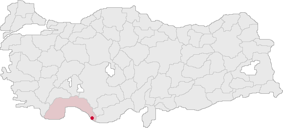 Gazipasa Turkey Locator