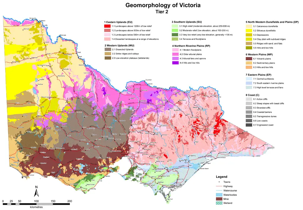 Geomorphological Map of Victoria
