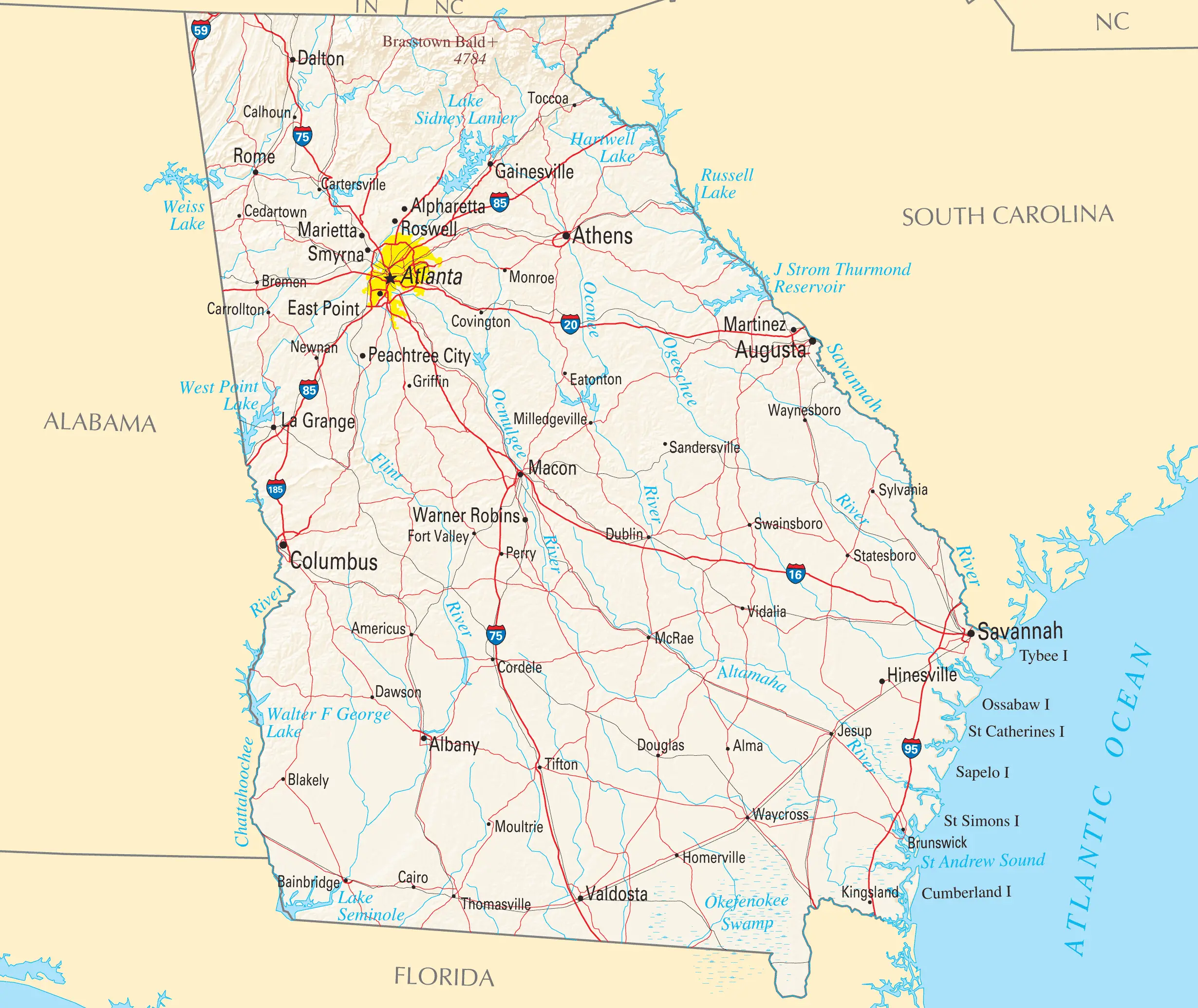 Georgia Reference Map