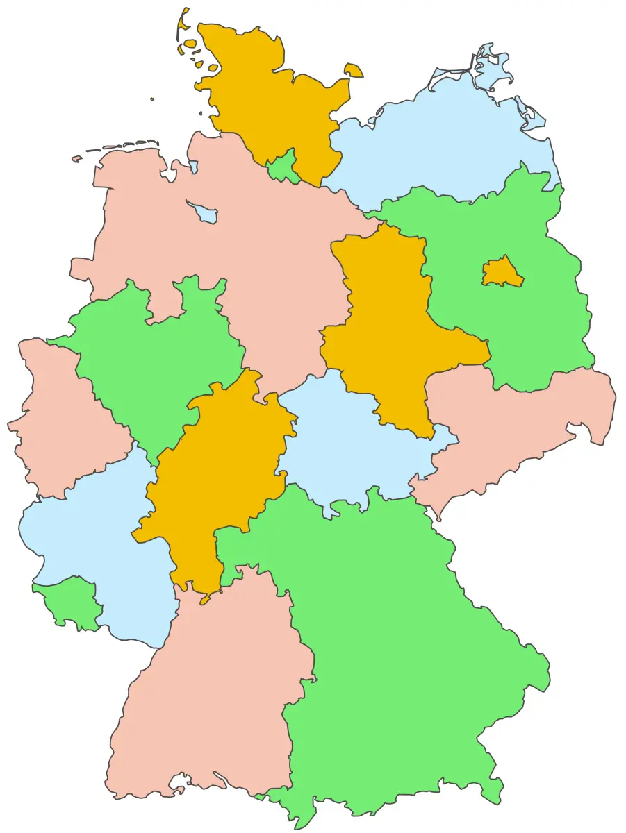 Germany Blank Map 2