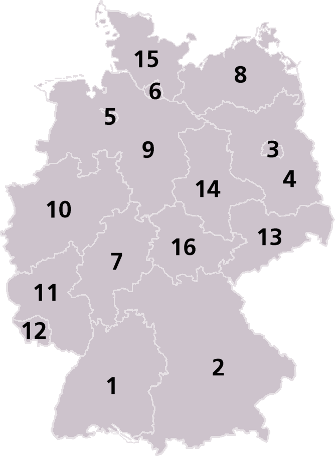Germany Laender Map