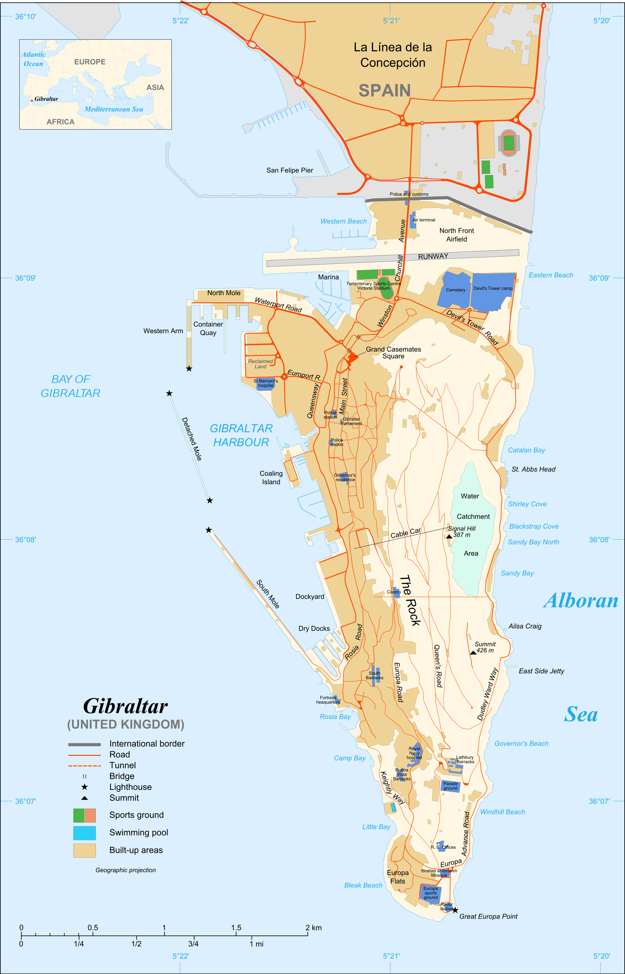 Gibraltar Map